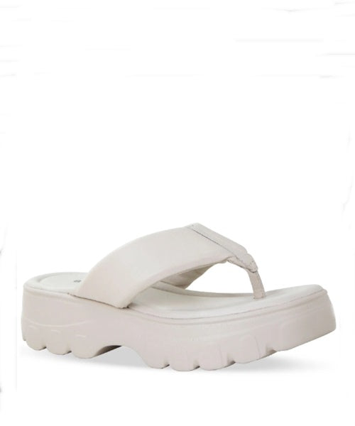 Sandália Couro Summer Burnish White -