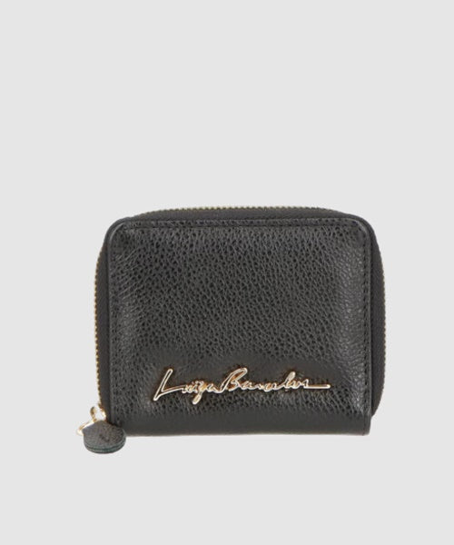 Carteira Porta-Cartões em Couro Preto