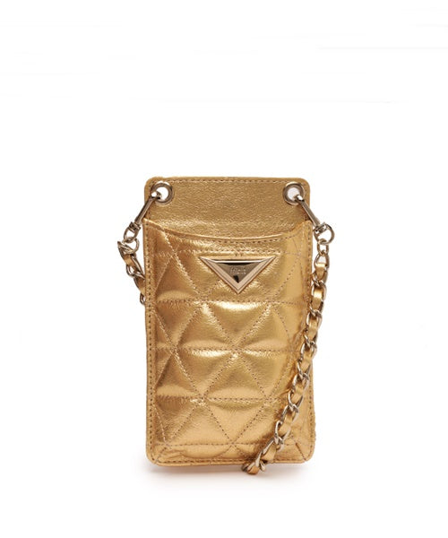 Porta Celular 944 Couro Dourado