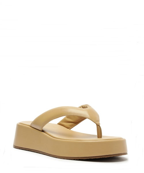 Tamanco Couro Verano Flatform -