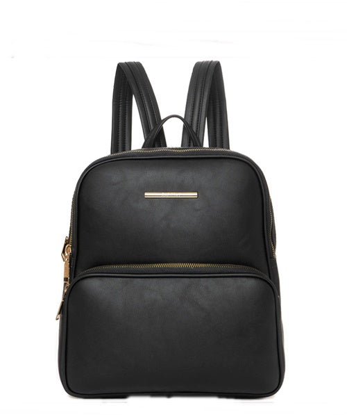 Mochila Preto Dupla Repartição