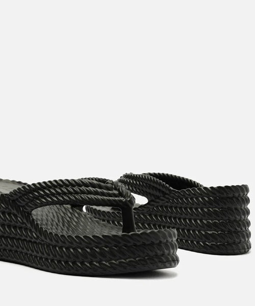 Tamanco Plataforma Preto Marrocos Sun -