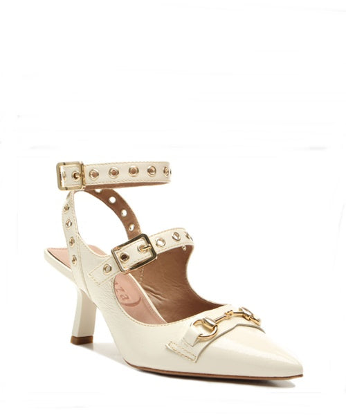 Slingback Blake Verniz Off White -