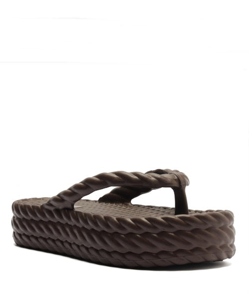 Sandália Café Flatform Marrocos Mid -