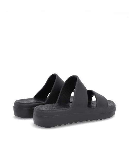 Chinelo Slide Preto Poofy Tiras Eva