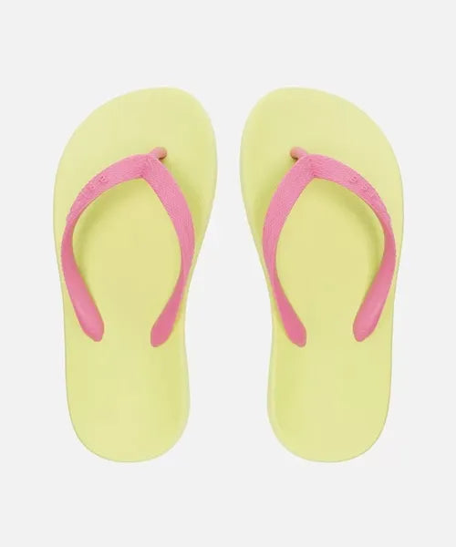 Chinelo de Dedo Amarelo Bicolor -