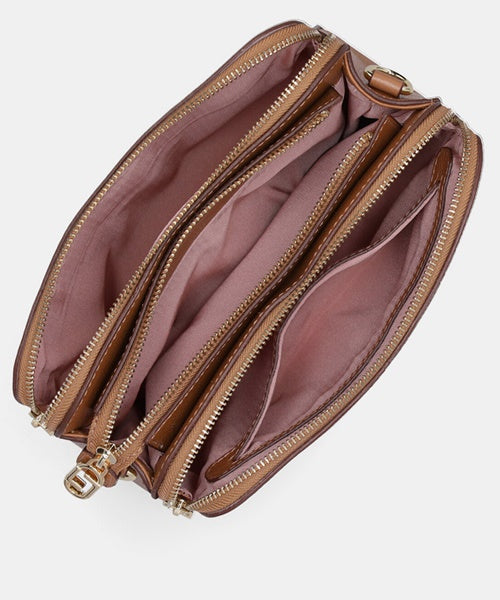 Bolsa Bella Tiracolo Média New Ridge Amêndoa