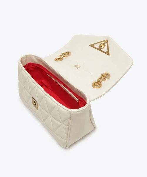 Bolsa Tiracolo Média 944 Couro Off White