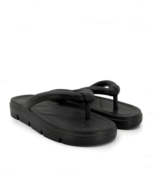 Chinelo Preto Poofy Plataforma Eva