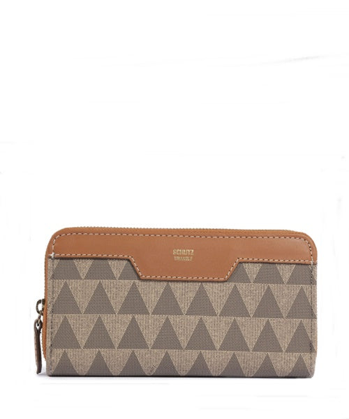 Carteira Grande Triangle Marrom