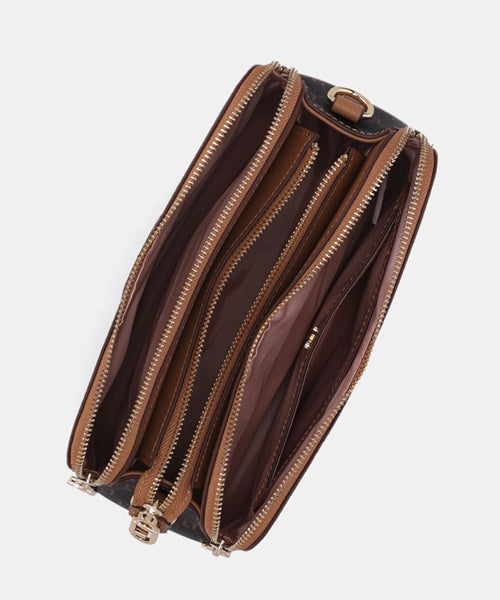Bolsa Bella Tiracolo Média Monograma Ll Mocca