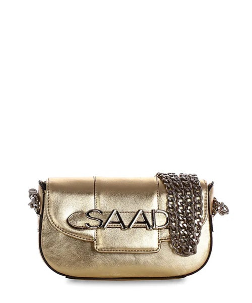 Bolsa Mini em Couro Ouro
