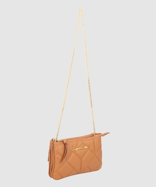Bolsa Dupla Tira Corrente Caramelo