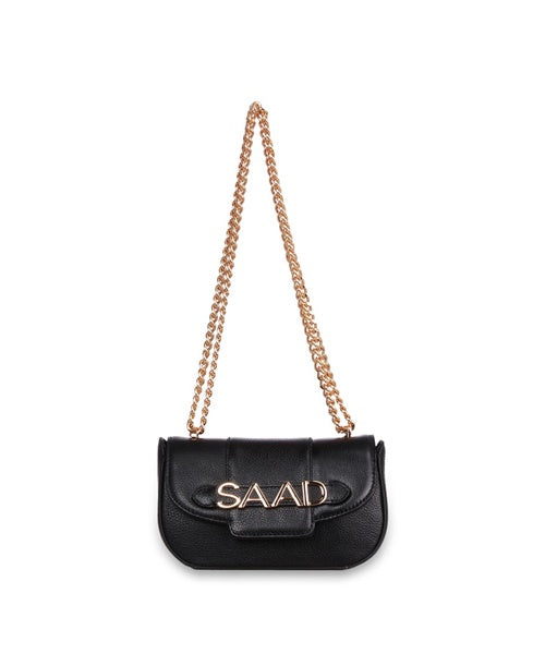 Bolsa Mini em Couro Preto