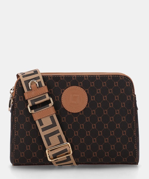 Bolsa Bella Tiracolo Média Monograma Ll Mocca