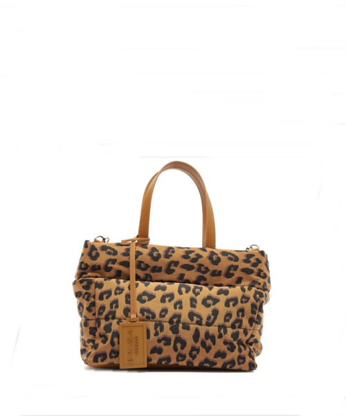 Bolsa Tiracolo Animal Print Nylon Gigi Pequena