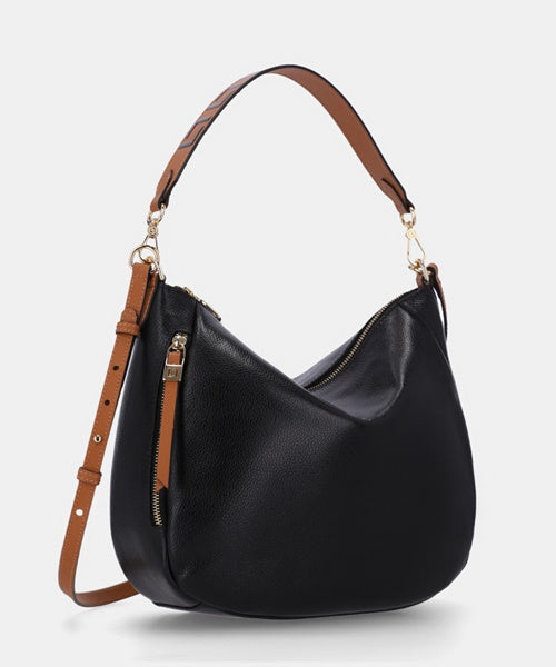 Bolsa Hobo Grande New Ridge Preto