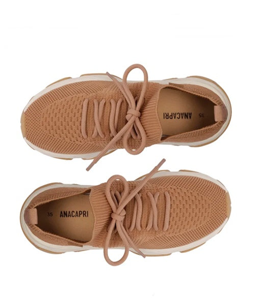 Tênis Runner Knit Bege