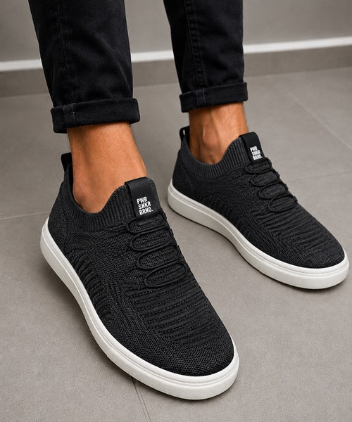 Tênis Masculino Knit Grafite -
