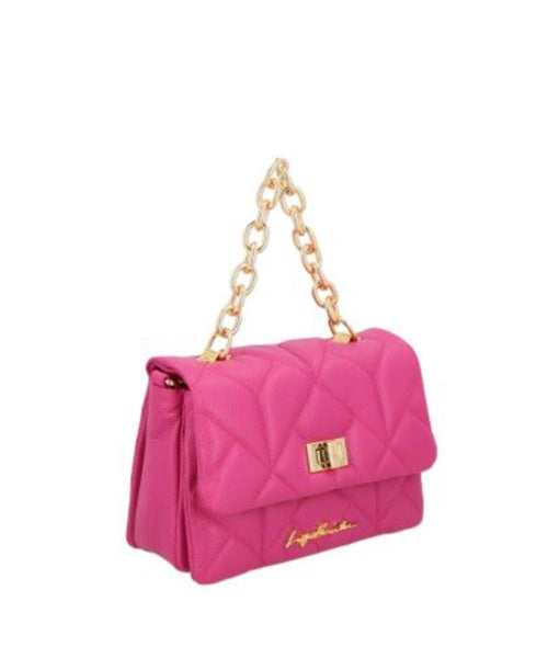 Bolsa Pequena com Alça em Corrente Magenta
