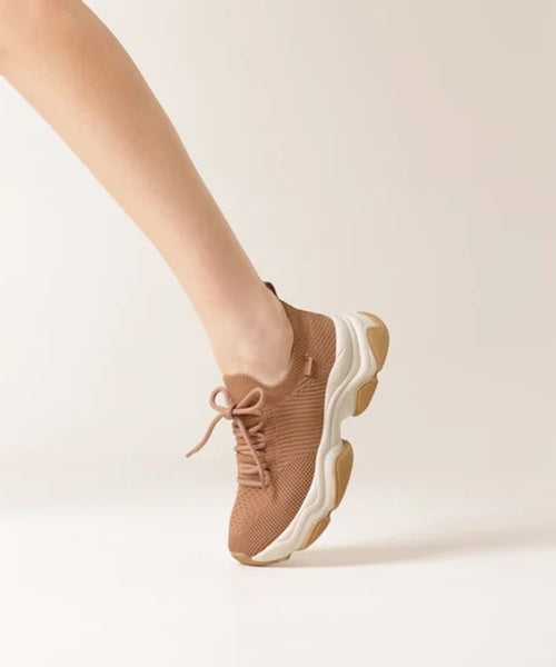 Tênis Runner Knit Bege