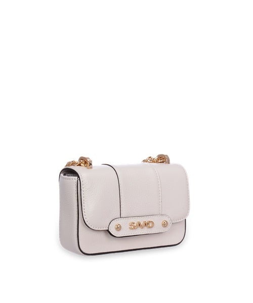 Bolsa Mini em Couro Marfim