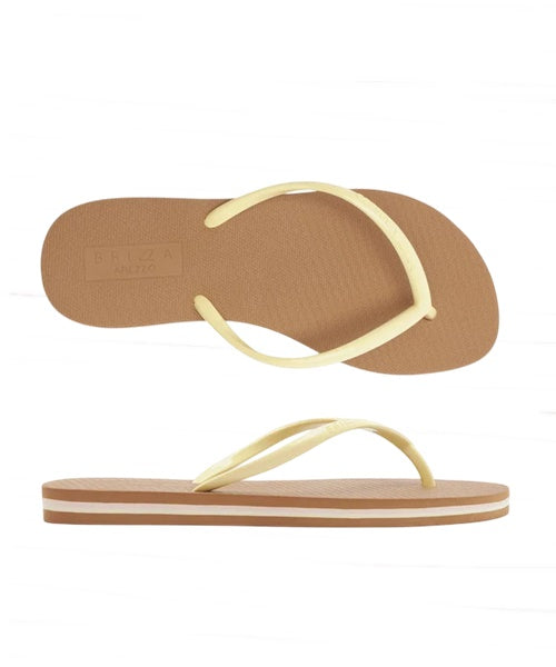 Chinelo de Dedo Branca Plataforma Tiras Brizza