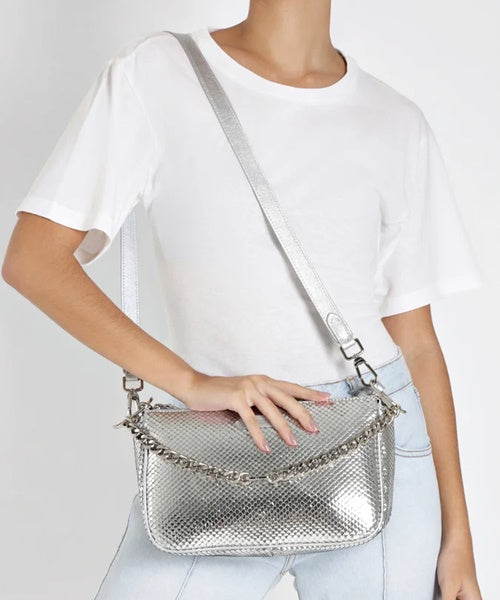 -Bolsa Tiracolo Grande Emmy Couro