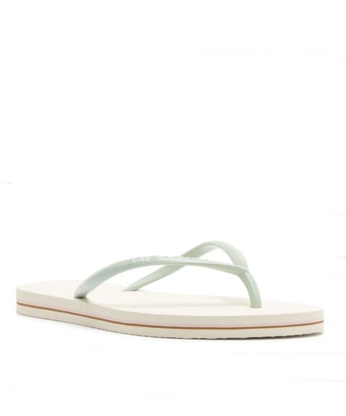 Chinelo Off White Tira Azul