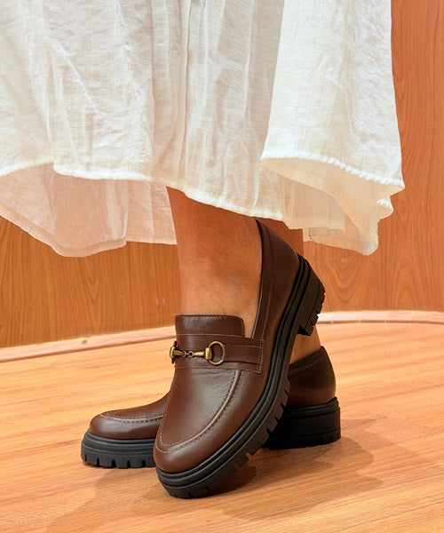 Mocassim Fivela Coffee