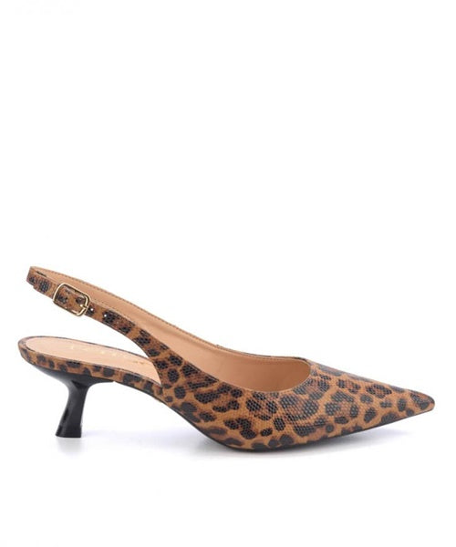 Scarpin Slingback Kitten Heel