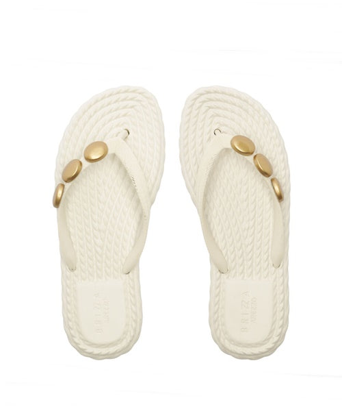 Chinelo de Dedo Off White Metais Marrocos Flip Flop