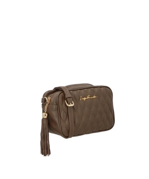Bolsa Clássica em Couro Figo e Alça Regulável Média