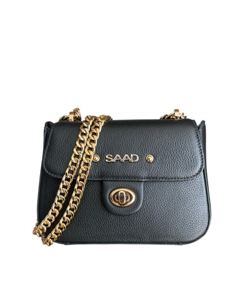 Bolsa Mini em Couro Preto