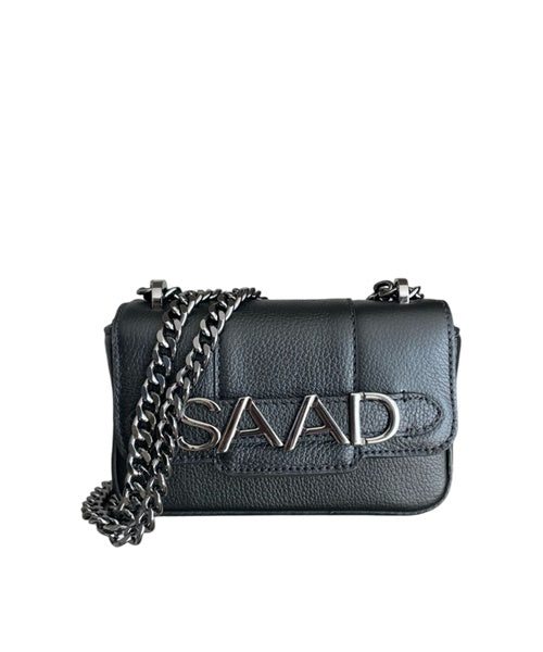 Bolsa Mini em Couro Preto