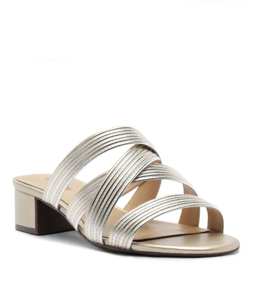 Tamanco Tiras Largas Dourado