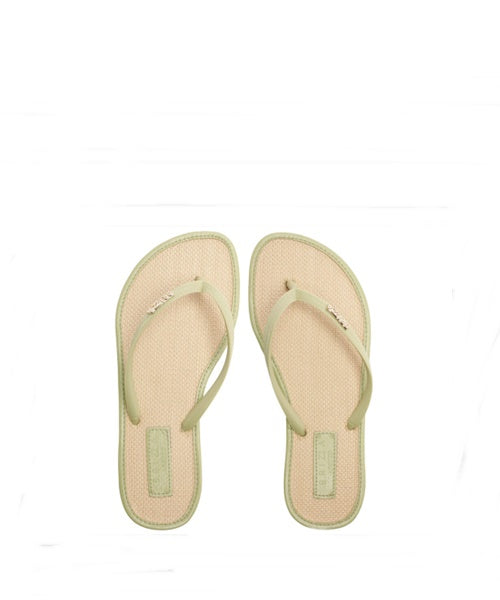 Chinelo Ráfia Verde.
