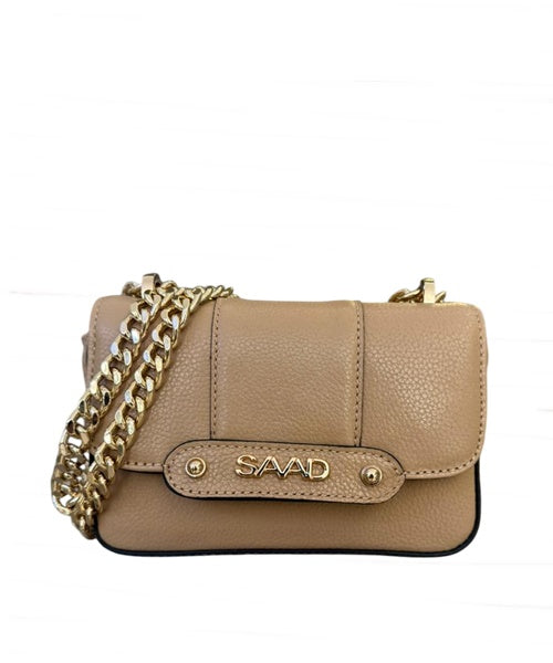 Bolsa Mini em Couro Macadamia