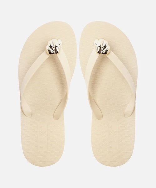 Chinelo de Dedo Off White Easy Metal Textura.