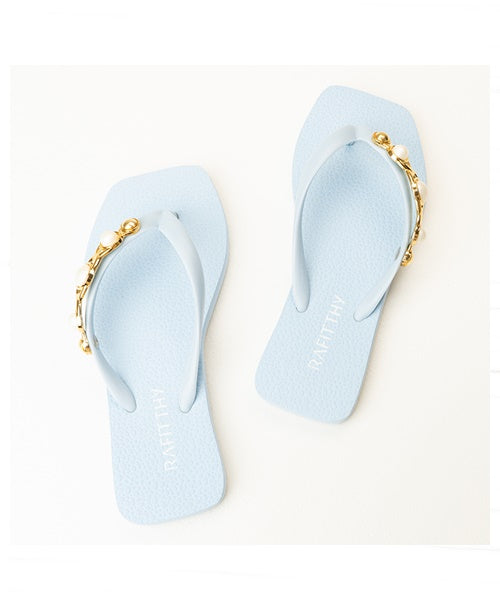 Chinelo Pearl Azul Perola
