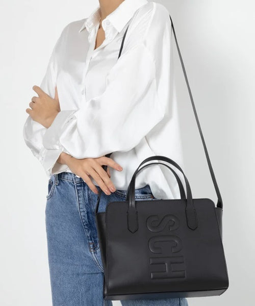 Bolsa Shopping Grande Tassy Preta
