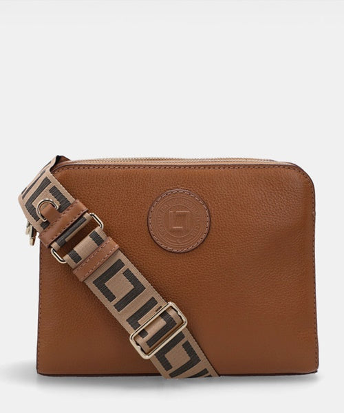 Bolsa Bella Tiracolo Média New Ridge Amêndoa