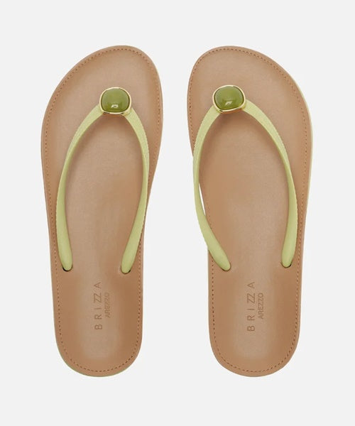 Chinelo de Dedo Verde Recouro Fit Pedra.