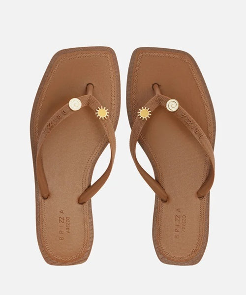 Chinelo Marrom Recouro Square Bacio Di Latte