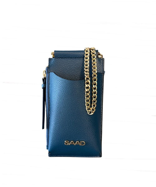 Mini Bolsa para Celular em Couro Via Lactea