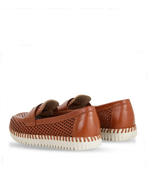Sapato Twister Couro Burnish Caramelo -