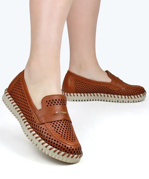 Sapato Twister Couro Burnish Caramelo -