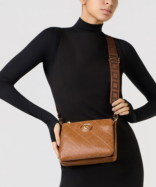 Bolsa Tiracolo Pequena Arenito Canela