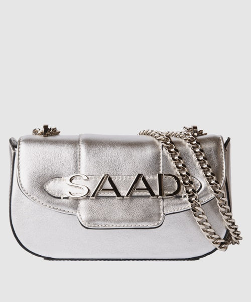 Bolsa Mini em Couro Prata