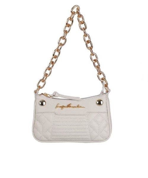 Bolsa Pequena Alça Corrente Ombro Off White